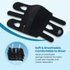 iDonua Lymphedema Calf Compression Brace Wrap - with 6 Adjustable Cross Straps‌