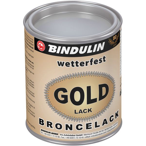 Bindulin Gold Paint Weatherproof Metal Paint (750 ml)