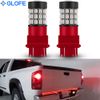 2X 3157 Red LED Brake Strobe Flash Blinking Tail Stop Light Bulbs For Dodge Ram