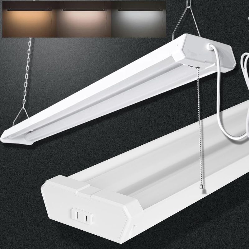 LED Fluorescent Lamp, Integrated Fixture, 20 W Shape, Straight Tube, 23 ...