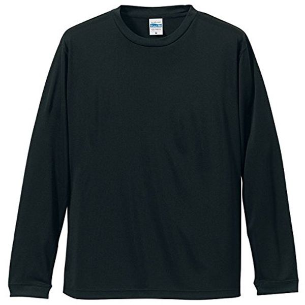 Daily necessities Long-sleeved T-shirt Related product UV protection, sweat absorption, quick drying, silky touch long sleeve T-shirt CB5089 Black XXL