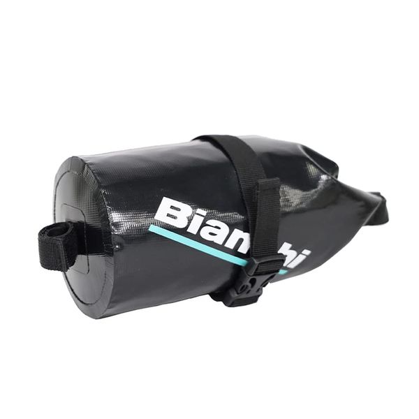 Bianchi Waterproof Saddlebags Black (JP213S3802BK000) (W) 4.9 x (H) 4.9 x (D) 7.1 inches (10 cm) x 7.1 inches (18 cm)