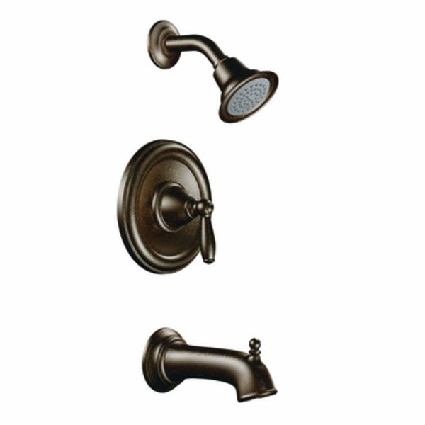 Moen T2153EPORB Brantford Posi-Temp Pressure Balancing Eco-Performance Tub and Shower Trim Kit Valve Required, Oil-Rubbed Bronze