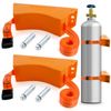 TECWAP 2PCS Propane Tank Holder, Gas Cylinder Wall Mounted Bracket, ABS Holde...