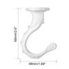 sourcing map 2 Pack Ceiling Hook Kit White Finish Plant Hanging Ceiling Hook