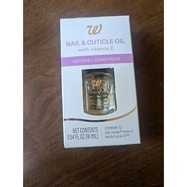 NIB Walgreens Nail And Cuticle Oil Vitamin E