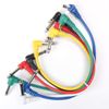 Multi-color 12" Angle to Angle Guitar effect pedal jumper patch cable, Pack of 6