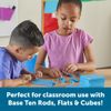 Learning Resources Grooved Plastic Base 10 Units - Set of 100