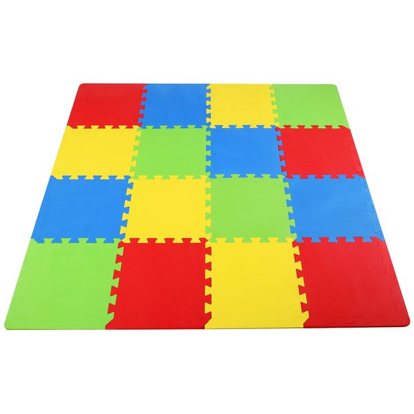 BalanceFrom Kid's Puzzle Exercise Play Mat with EVA Foam Interlocking Tiles