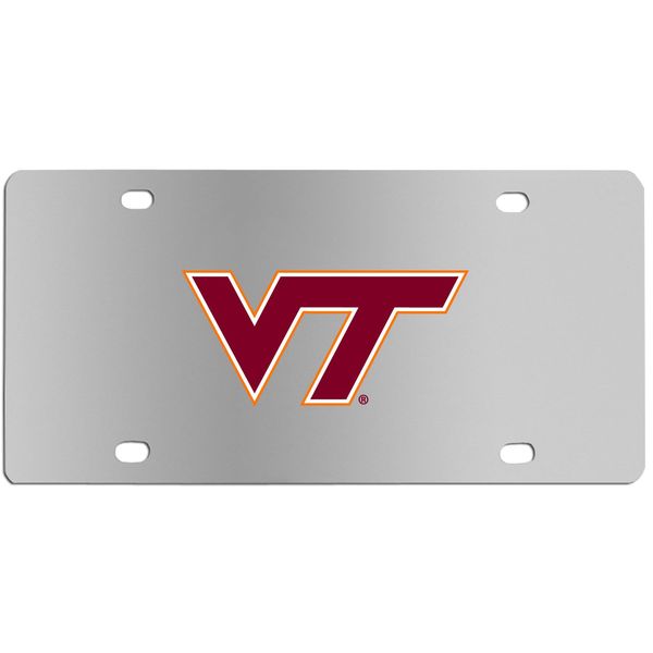 Siskiyou Sports NCAA Virginia Tech Hokies Steel License Plate with Digital Graphics