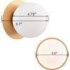 Gold Wall Sconce Modern Wall Light Mid Century Vanity Light 1 Light