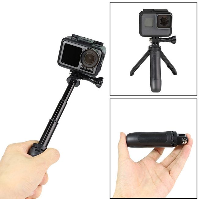 Extendable Selfie Stick Mini Tripod for GoPro Hero 9 8 DJI Osmo