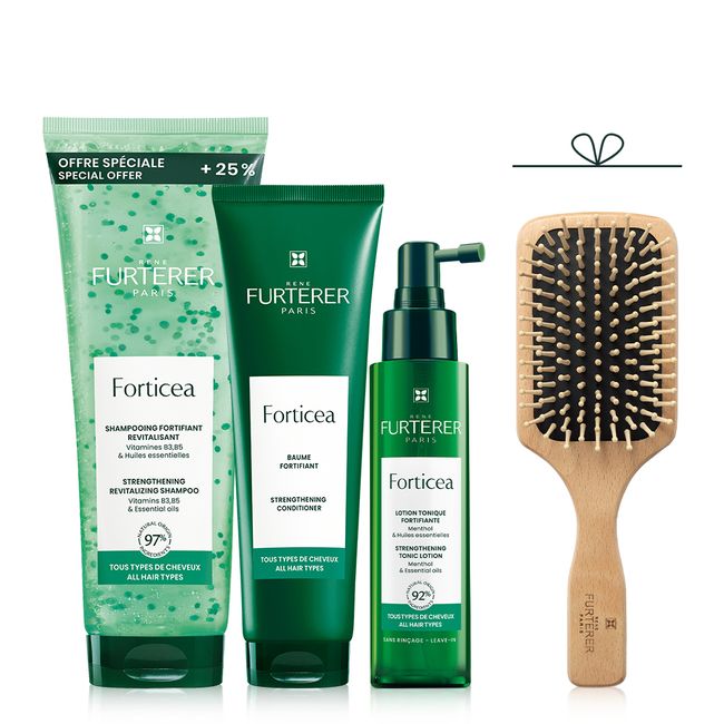 [René Furterer] Porticia Scalp &amp; Hair Strengthening 3-STEP (+ Small brush provided)