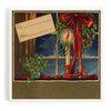 Christmas Candle, Citrus Crate Label (Absorbent Ceramic Coaster, Single, Cork Back, Kitchen Table Decor)