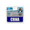 CRNA Badge Buddy Horizontal w/Height & Weight Conversion Charts (Standard, Navy)