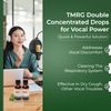 TMRG Power DoubleStrength Vocal Cord Remedy - Herbal Supplement for Singers & Speakers. Fast Acting, Enhances Clarity & Tone, Quick Relief for Vocal Fatigue, Tenderness, & Hoarseness.