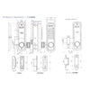 Taiko Digital Lock No.5100 Digital Surface Mounted Lock GB Standard Latch/HS Thumbturn