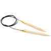 KnitPro 150 cm x 15 mm Basix Fixed Circular Needles, Birch