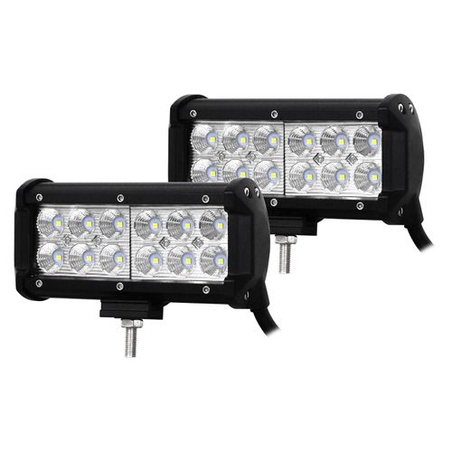 Willpower 2PCS 7 inch 36W Led Work Light Bar Flood Beam 12V 24V Led Pods 1800lm Offroad Driving Lights Fog Work Lamps for Tractor Truck Boat Car 4X4 ATV UTV SUV