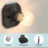 ledscom.de 3 Pieces Ceiling Light/lamp Holder Elektra, Porcelain, Black, 1x E27 max. 60W