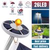 Solar Powered Flag Pole Light 26 LED Auto Active Super Bright Outdoor Waterproo