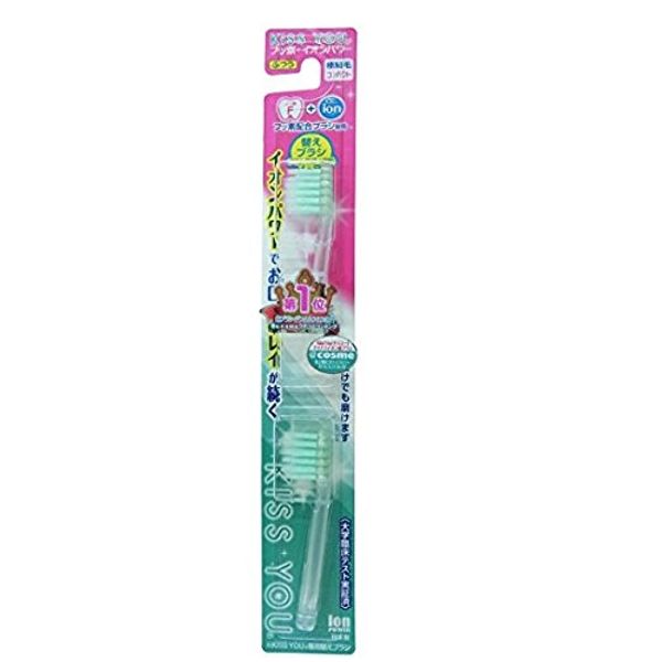 Fluorine Ion Toothbrush, Extra Fine Compact Replacement Brush, Set of 10