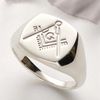 LoveSilver - Sterling Silver Mens Masonic Ring In Gift Box - Size S
