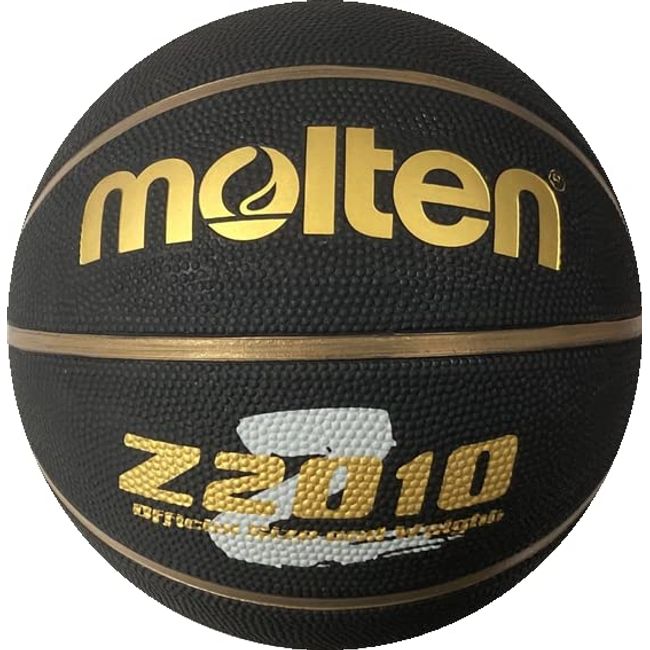 Molten B7Z2010-KZ Basketball Z2010-KZ No. 7 Ball, Boys Over Junior High School Students, Black x Gold, Rubber