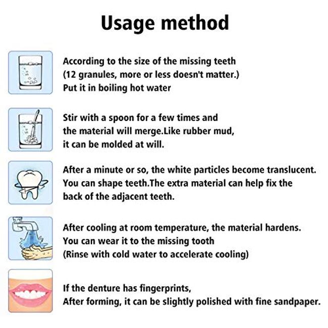 Teeth Repair Kit, Temporary Teeth replacement kit, Moldable False