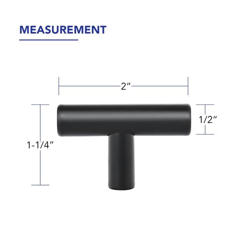 20 Pack 2 Inch Length Kitchen Cabinet Handles with Single Hole Matte Black Cabinet Pulls Stainless Steel Drawer Pulls,Cabinet Knobs for Dresser Drawer
