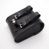 Universal Motorcycle Pouch Front Fork Sissy Bar Saddle Side Tool Bag Pu Leather
