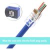 VCE RJ45 Connector Pass Through Cat6 100 Pack, Ethernet RJ45 Plug for Cat6/Cat5/Cat5e UTP Solid & Stranded Network