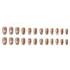 Turkalla Nail Tips for Hands, 24 Pieces, 12 Different Sizes, 3D Dimensional, Easy to Apply, Reusable, Fake Nails, Gel Nails, Nail Seals, Hand, Nail Art, Nail Parts, Stylish, Popular Design, Beginners, Coming of Age Ceremonies, Weddings, Receptions