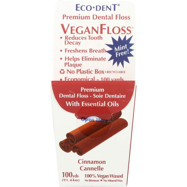 Eco-Dent Veganfloss Premium Dental Floss Cinnamon