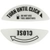 HASEPRO FEDS-B2 Fuel Cap Emblem [Design Selection] Racing White (B Type)
