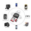 LUCKKY Multi-Port 4 in1 Universal SD TF Card Reader, SD/Micro SD Card Reader, Micro USB SD Card Adapter, USB 3.0 External Memory Card Readers, Micro SD Card Camera Memory Card Reader (Pink)