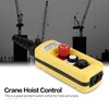 Ailao Hoist Push Button Switch, Hoist Control Crane Chain Hoist Push 3 Button Hoist Switch, Lifting Pendant Controller with Emergency Stop