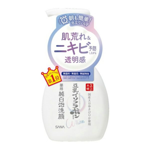 Reiwa - First come, first served sale Tokiwa Yakuhin Sana Nameraka Honpo Soy Milk Isoflavone Medicated Foam Pure White Face Wash 200ml