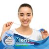 Xlent Expandable Floss Treated Activated Charcoal, Xylitol Natural Based Wax Fresh Mint Flavor | 3 Count (1 50 m Floss Blue Container Plus 2 50 m Refill Bobbins), 3 Count (1 Blister Card+2 Refill)