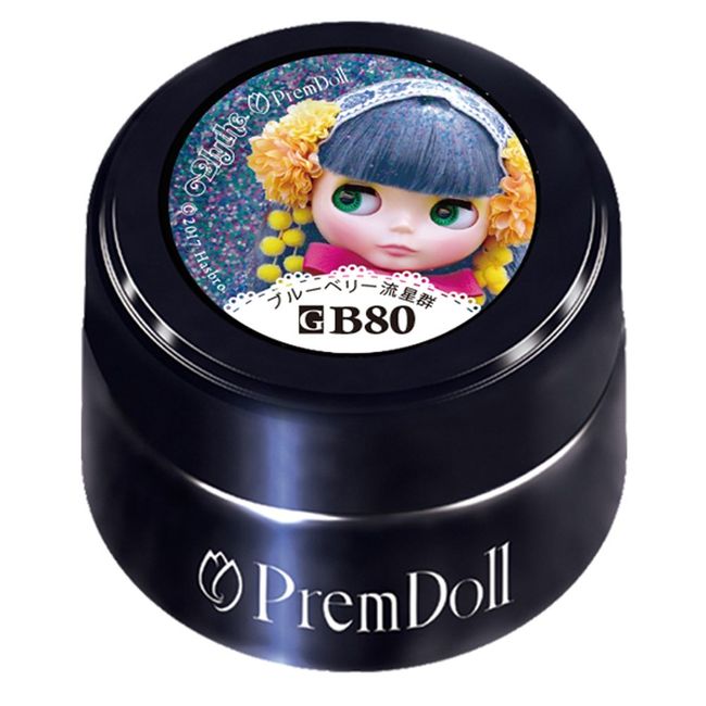 Pre Gel purimudo-ru Blueberry Meteor Group Doll – B80 G UV/LED, 4-Colored Gels