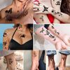Temporary Tattoos 60 sheets -Waterproof Tiny Fake Tattoo, Flowers Crowns Stars Animal Butterfly Collection Tats for Kids Adults Men and Women
