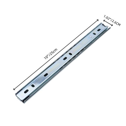 Sscon 4 Pairs of 10 Inch Full Extension Drawer Slides Soft Close Drawer Slides - White
