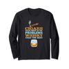 Cigar Whisky Solve Problems Funny Smoking Gift Long Sleeve T-Shirt