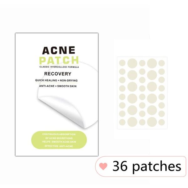 Golf Face Patch UV Protection 36pcs/set Face Waterproof Men Women Acne Patches 2 Sizes Invisible Heal Absorbent Spot Sticker Cover Skin Care