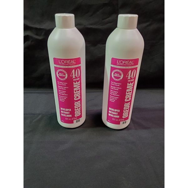 L'Oreal Oreor Creme 40 Volume Developer 16 oz-Pack of 2