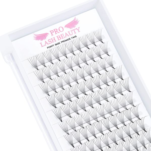 Pre Made Fan Eyelash Extensions 6D-D-0.07-11 Pointy Base Premade Fans Eyelash Extension 0.05 0.07 0.10 Lash Extensions Pre Fanned Russian Volume Lashes C D curl（6D-D-0.07-11）