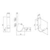 Berg M-635 Wall Hook, J Type, Large Hook, Natural