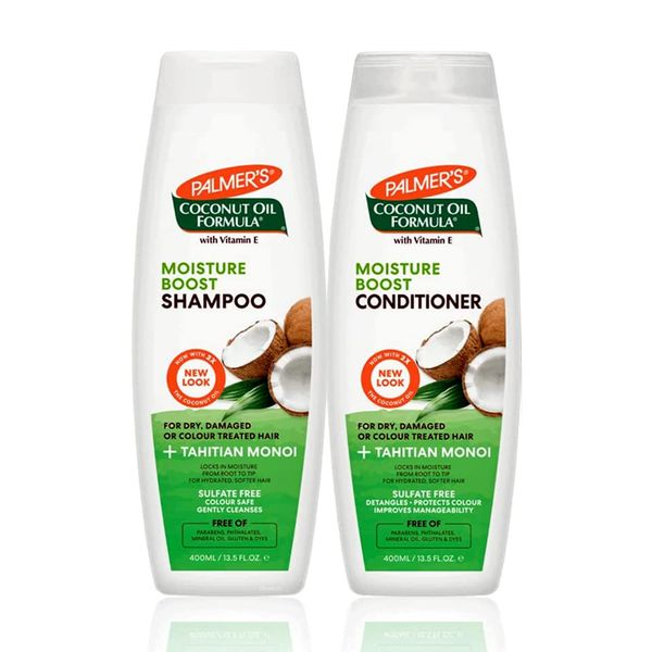 Palmer's / Coconut Oil Formula Moisture Boost / Shampoo & Conditioner / Deal , 400 ml (Pack of 2), 1.0 count