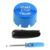 KSTE Car Engine One-Button Start Button Compatible with B-M-W F30 G/F Disk Bottom with Start&Stop (Blue)