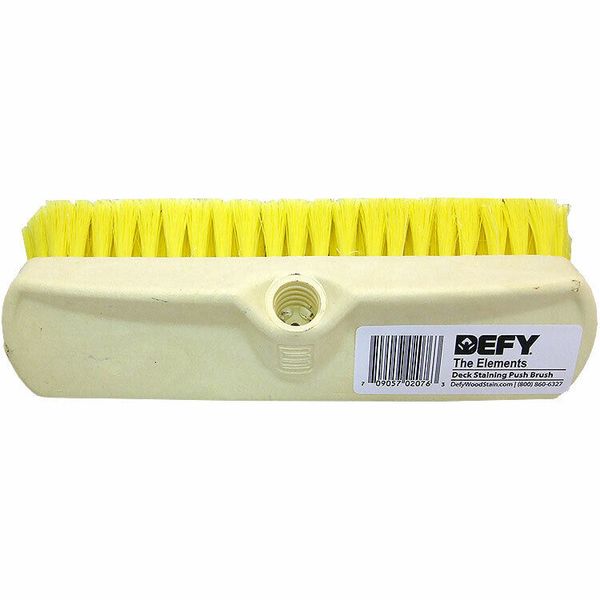 DEFY Deck Staining Push Brush 10in